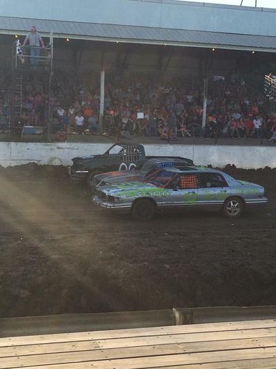 Sunday evening's Gauntlet, Crash Car & Trailer Races